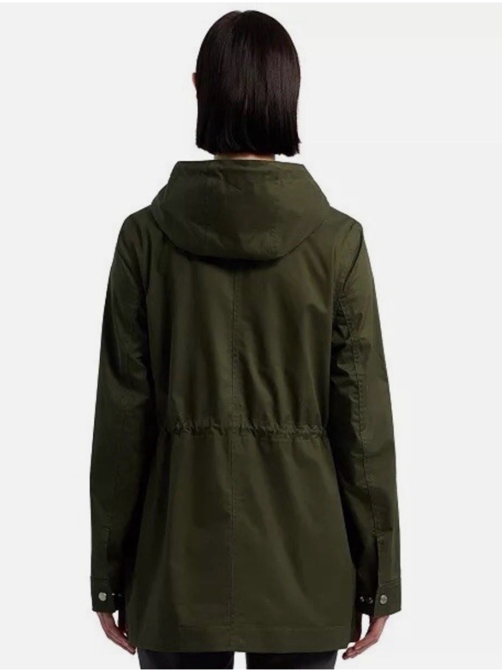 Hunter Women's Hooded Coat in Olive - Picture 3 of 15